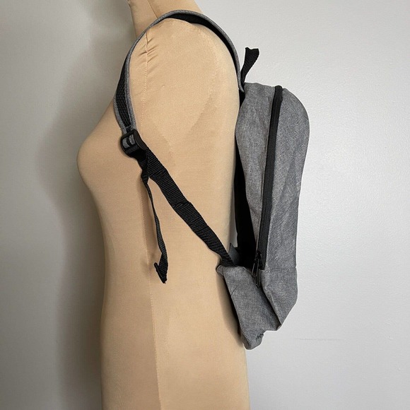 Origaudio Foldable Computer Gray Backpack Zipper Square Rectangular - Picture 4 of 9